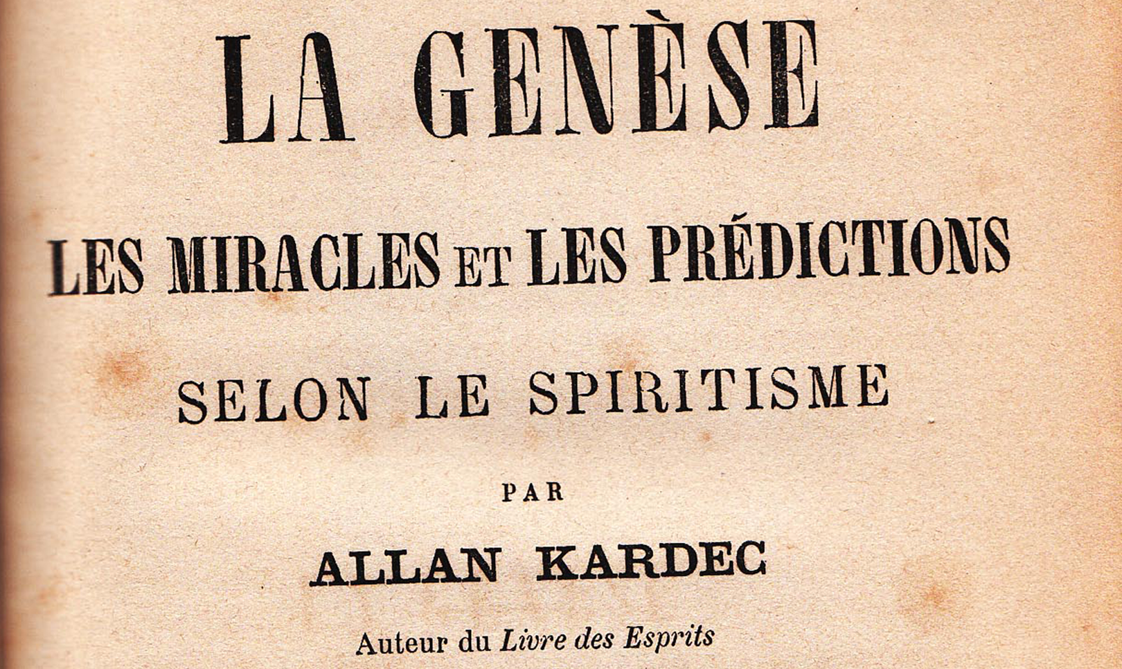 The Genesis, by Allan Kardec